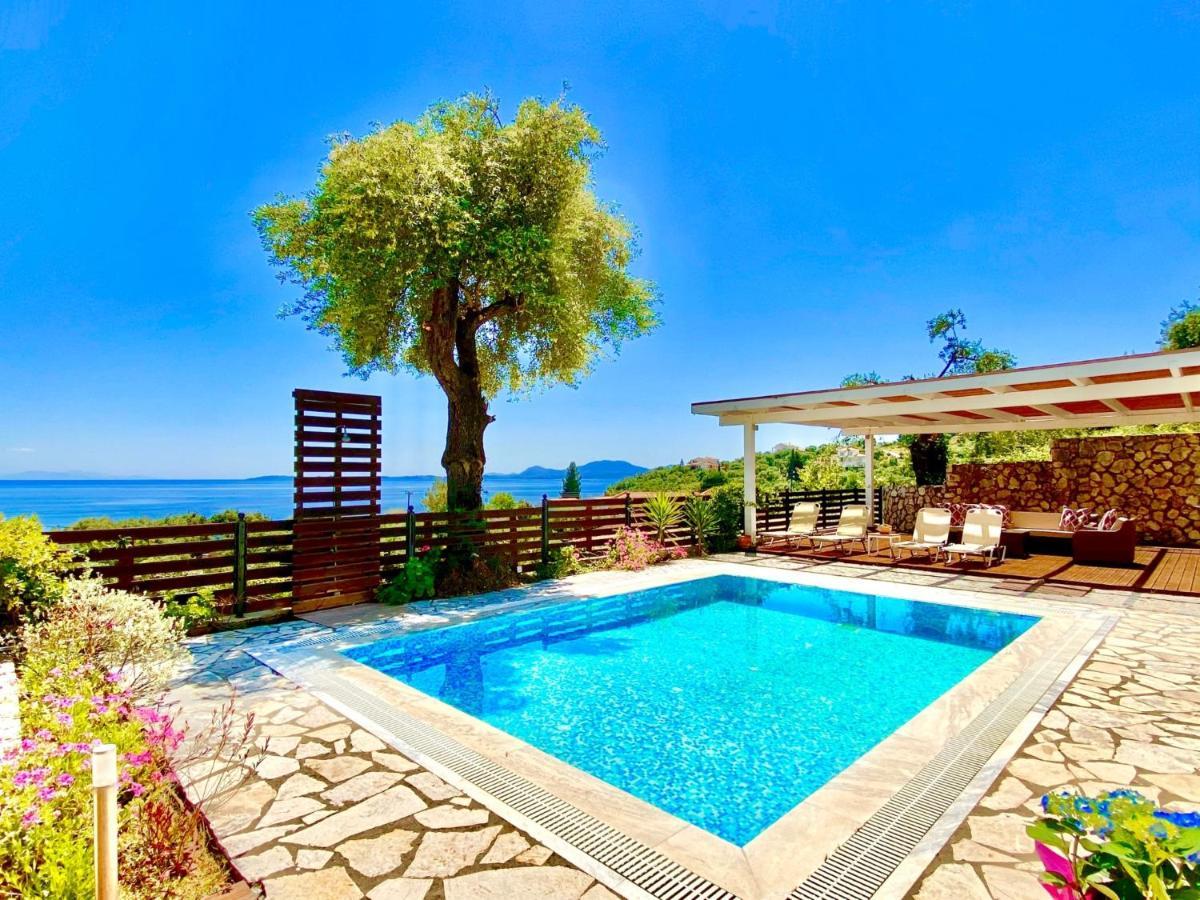Villa Barbati Dream With Private Pool By Dadovillas Pyrgi  Bagian luar foto