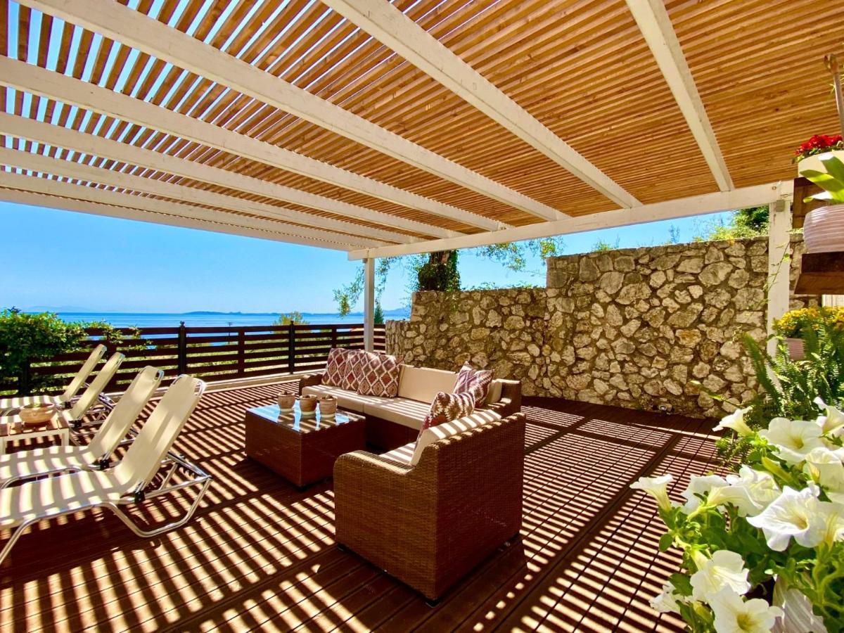 Villa Barbati Dream With Private Pool By Dadovillas Pyrgi  Bagian luar foto